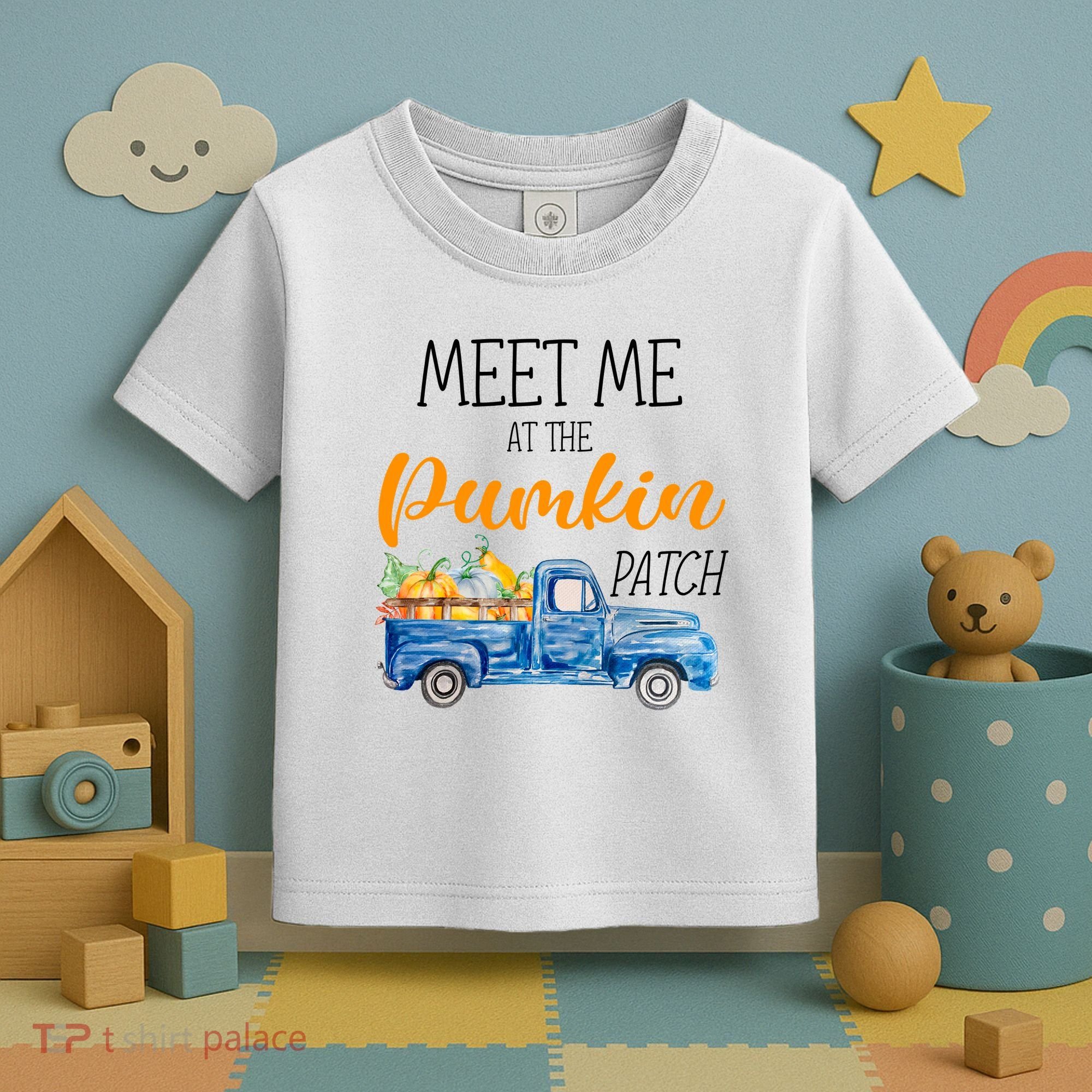 Meet Me At The Pumpkin Patch Cute Halloween Toddler T-Shirt