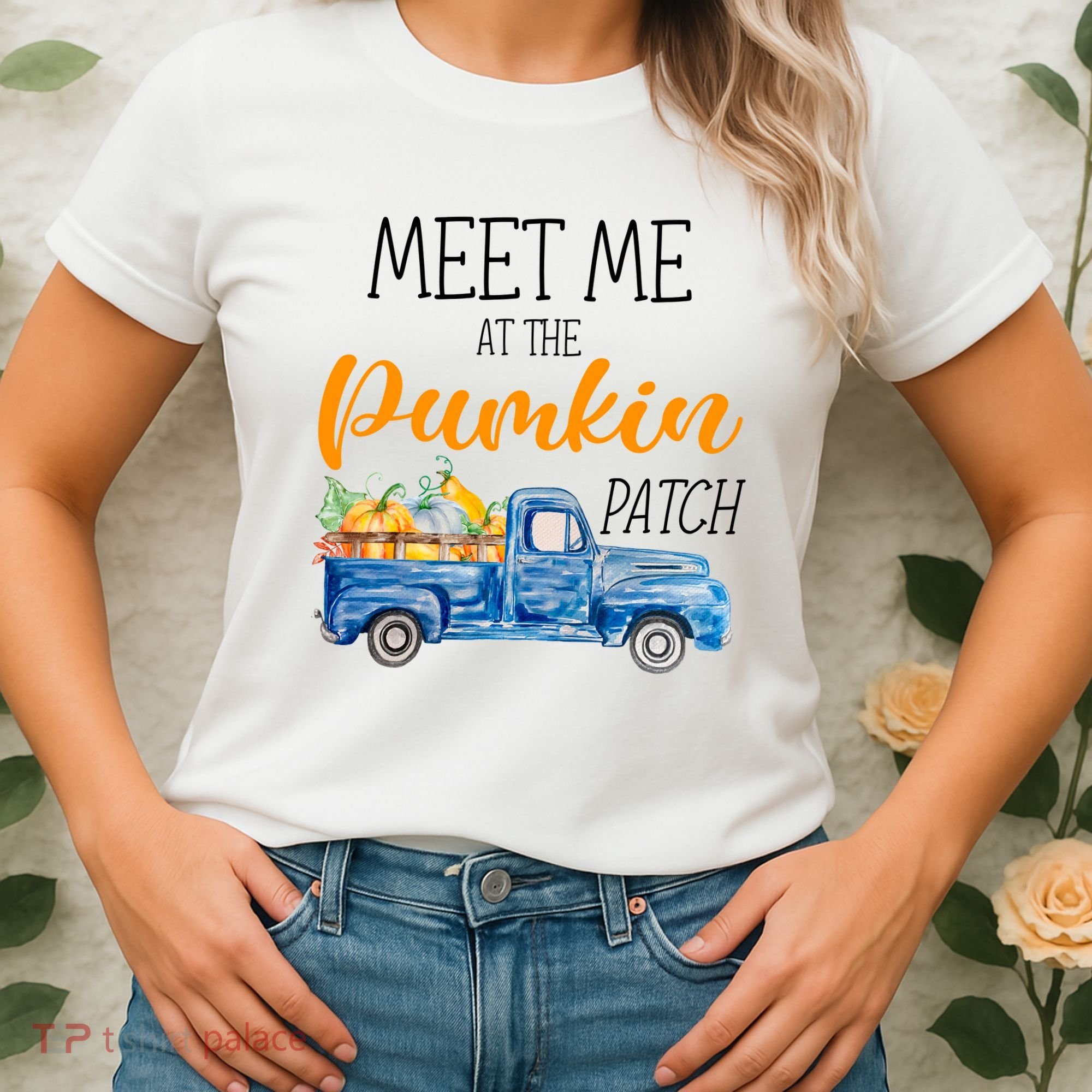 Meet Me At The Pumpkin Patch Cute Halloween Women's T-Shirt