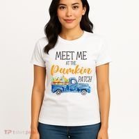 Meet Me At The Pumpkin Patch Cute Halloween Women's T-Shirt thumb 4
