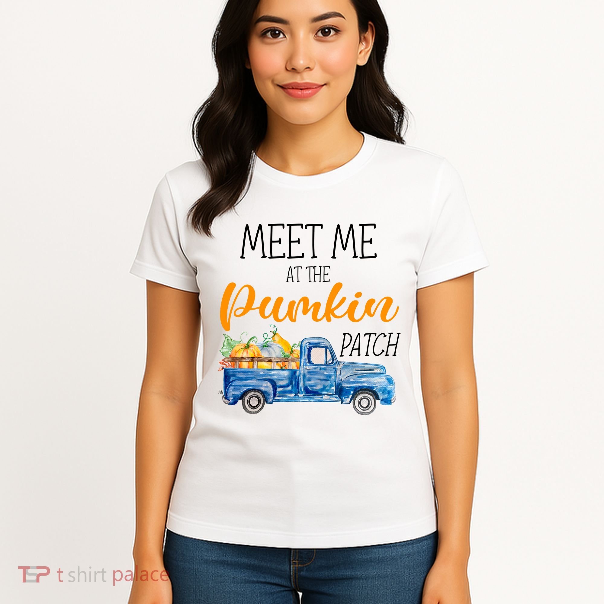 Meet Me At The Pumpkin Patch Cute Halloween Women's T-Shirt