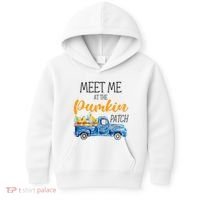 Meet Me At The Pumpkin Patch Cute Halloween Kids Hoodie thumb 0