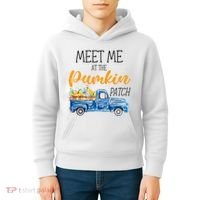Meet Me At The Pumpkin Patch Cute Halloween Kids Hoodie thumb 4