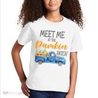 Meet Me At The Pumpkin Patch Cute Halloween Kids T-Shirt thumb 2