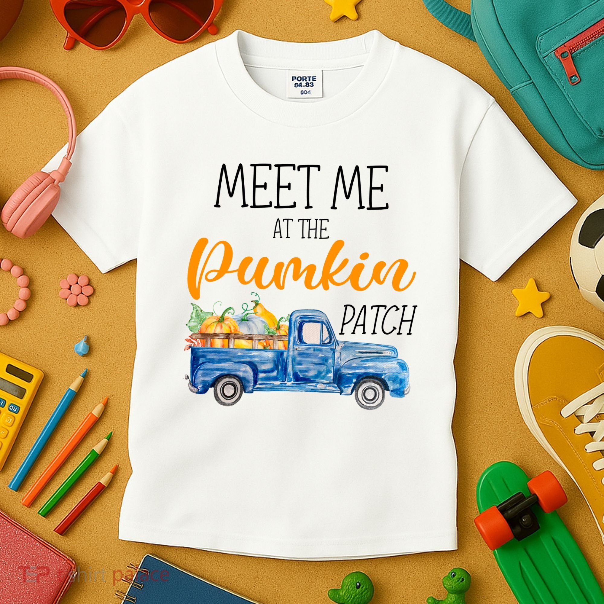 Meet Me At The Pumpkin Patch Cute Halloween Kids T-Shirt