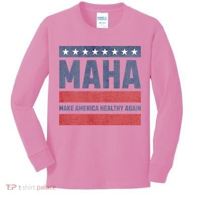 Maha Make America Healthy Again Kids Long Sleeve Shirt