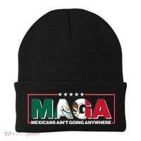 Maga Mexicans Aint Going Anywhere Anti Trump Beanie thumb 0