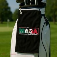 Maga Mexicans Aint Going Anywhere Anti Trump Golf Towel thumb 2