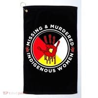 Mmiw Missing And Murdered Indigenous Medicine Wheel Mmiw Gift Golf Towel thumb 0