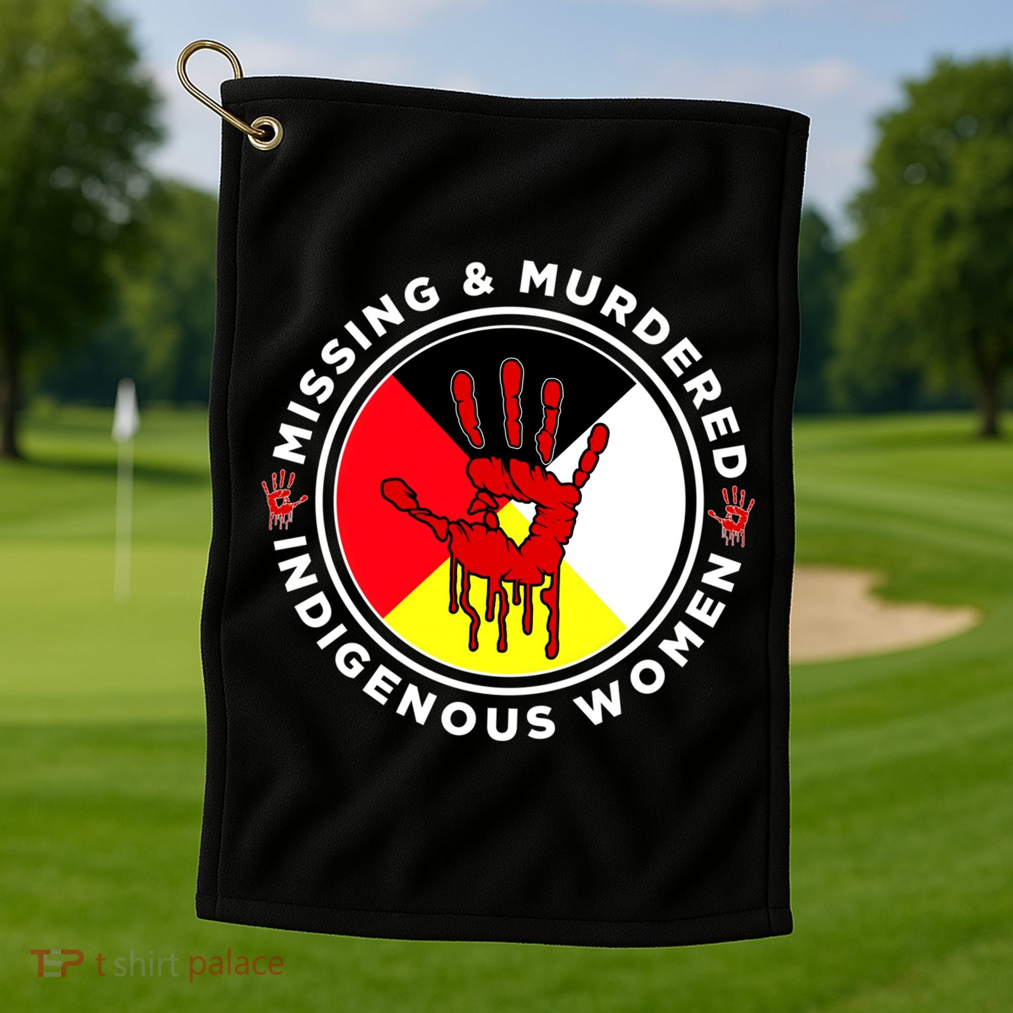 Mmiw Missing And Murdered Indigenous Medicine Wheel Mmiw Gift Golf Towel