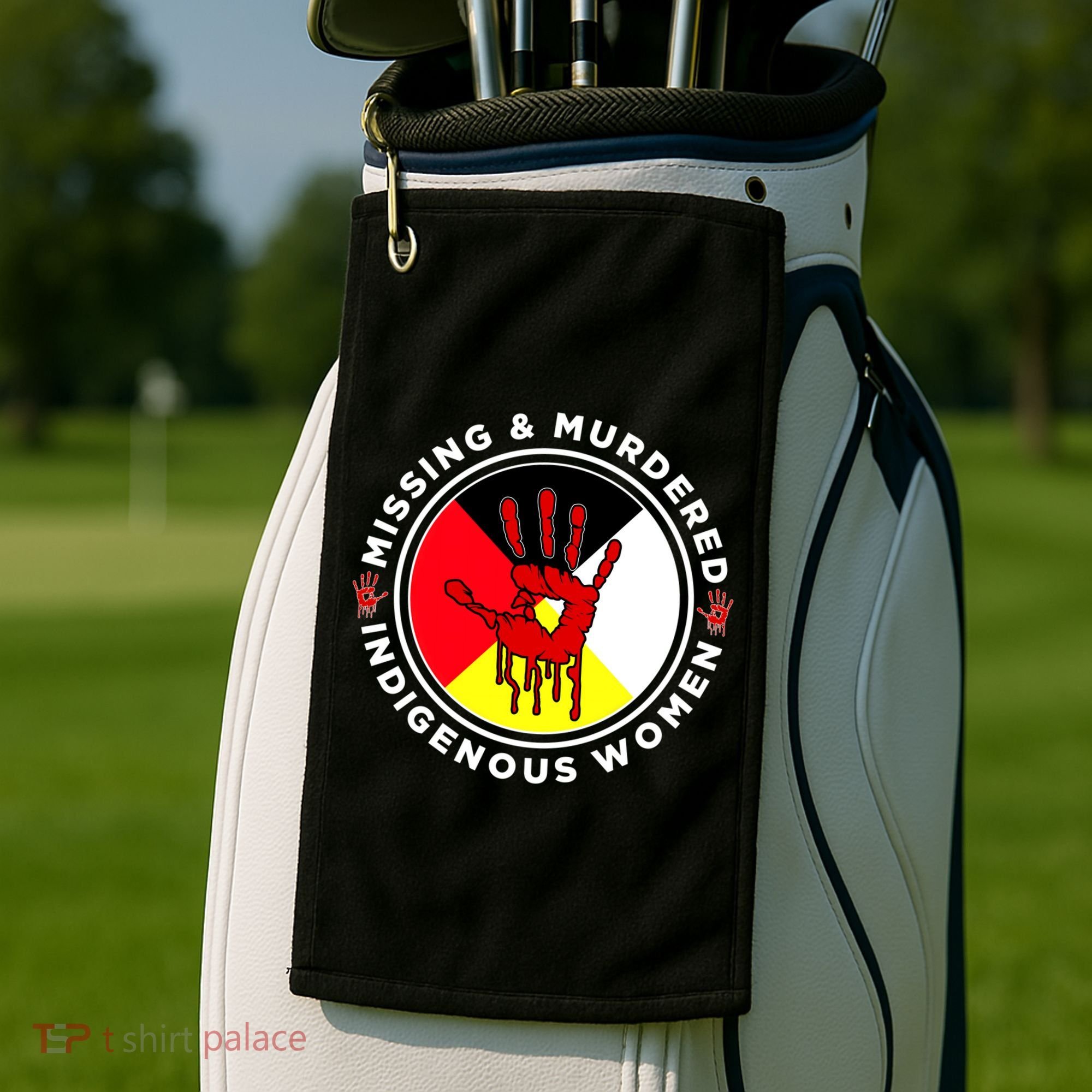 Mmiw Missing And Murdered Indigenous Medicine Wheel Mmiw Gift Golf Towel