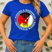 Mmiw Missing And Murdered Indigenous Medicine Wheel Mmiw Gift Women's T-Shirt thumb 2