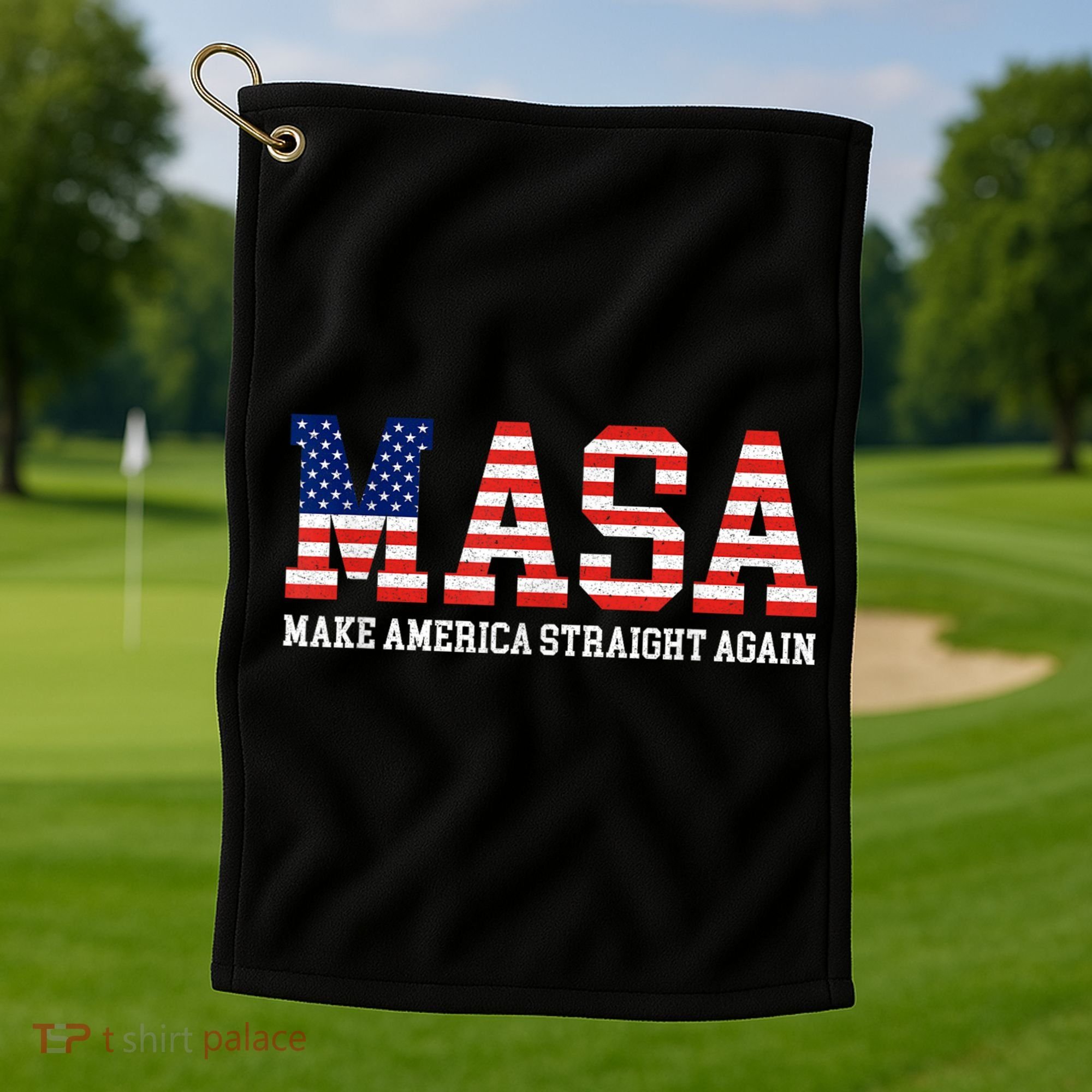 MASA Make America Straight Again Golf Towel