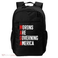 Maga Morons Are Governing America Anti Trump Backpack thumb 0