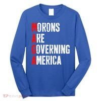 Maga Morons Are Governing America Anti Trump Long Sleeve Shirt thumb 0