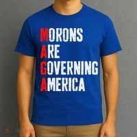 Maga Morons Are Governing America Anti Trump T-Shirt thumb 3