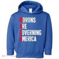 Maga Morons Are Governing America Anti Trump Toddler Hoodie thumb 0
