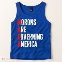 Maga Morons Are Governing America Anti Trump Tank Top thumb 2