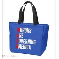 Maga Morons Are Governing America Anti Trump Tote Bag thumb 3