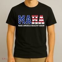 Maha Make America Healthy Again Us Patriotic T-Shirt thumb 3