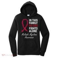 Multiple Myeloma Awareness Burgundy Ribbon Family Women's Hoodie thumb 0