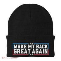 Make My Back Great Again Funny Back Surgery Recovery Beanie thumb 0