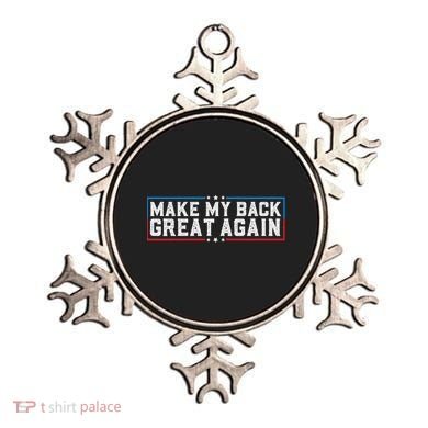 Make My Back Great Again Funny Back Surgery Recovery Ornament