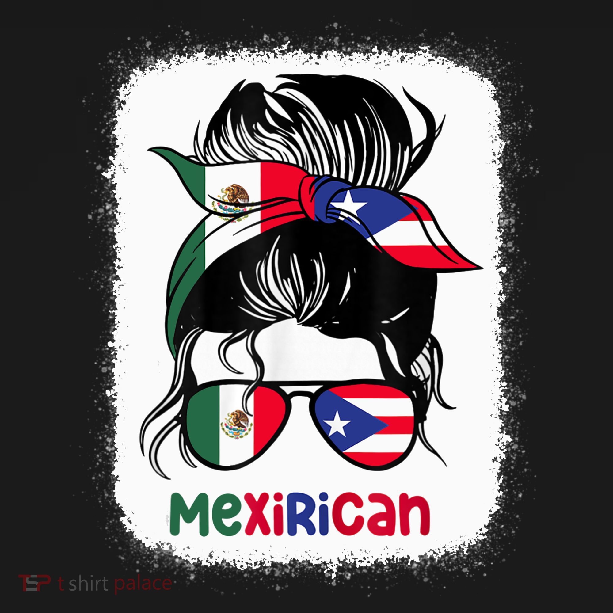 Mexirican Messy Bun Half Puerto Rican And Half Mexican Backpack