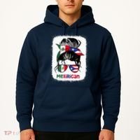 Mexirican Messy Bun Half Puerto Rican And Half Mexican Hoodie thumb 2