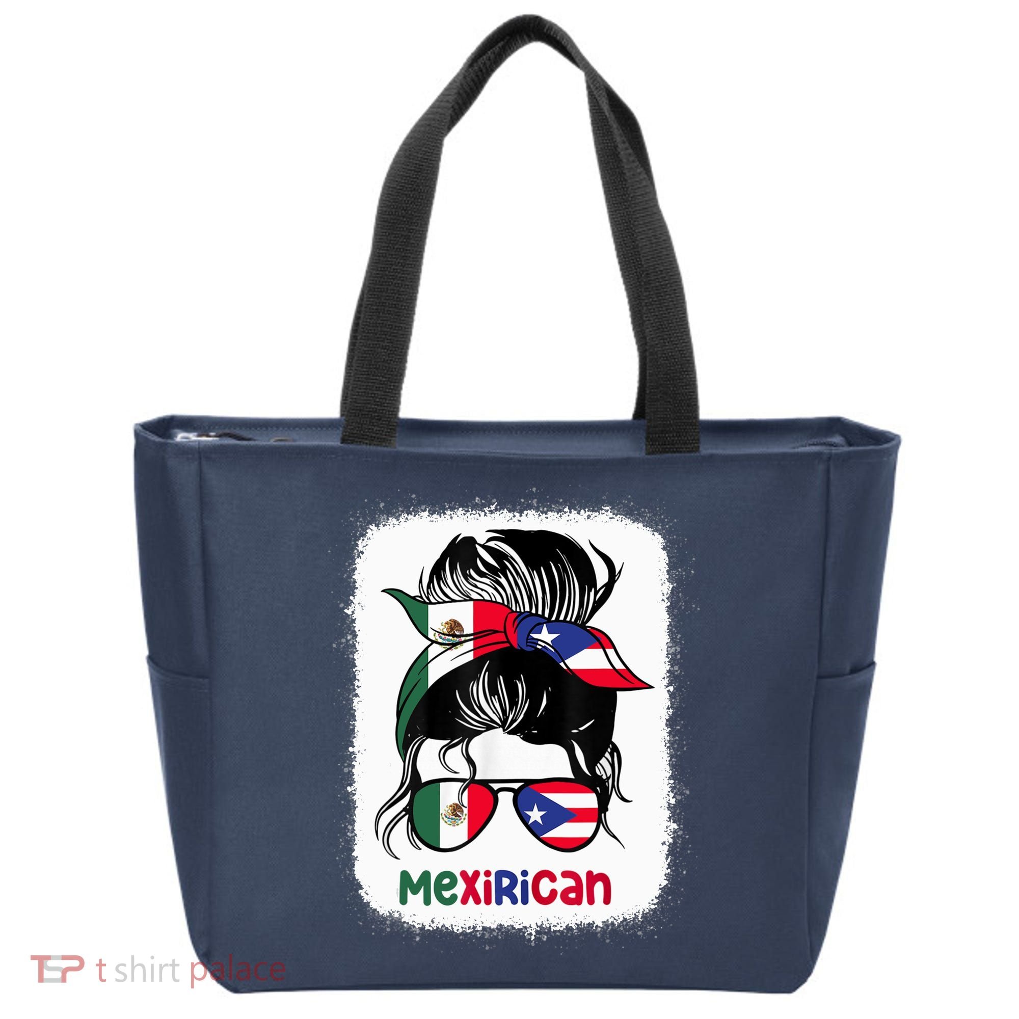 Mexirican Messy Bun Half Puerto Rican And Half Mexican Tote Bag