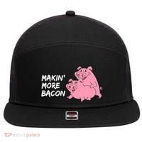 Makin' More Bacon 7 Panel Mesh Trucker Snapback Hat thumb 0