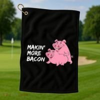 Makin' More Bacon Golf Towel thumb 1