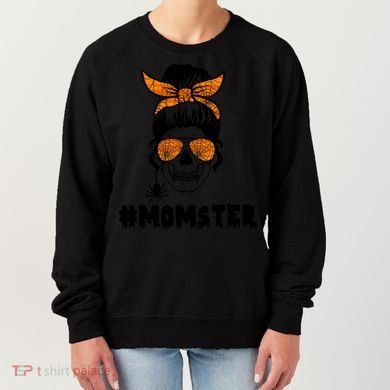 Momster Messy Bun Cute Halloween Women's Sweatshirt