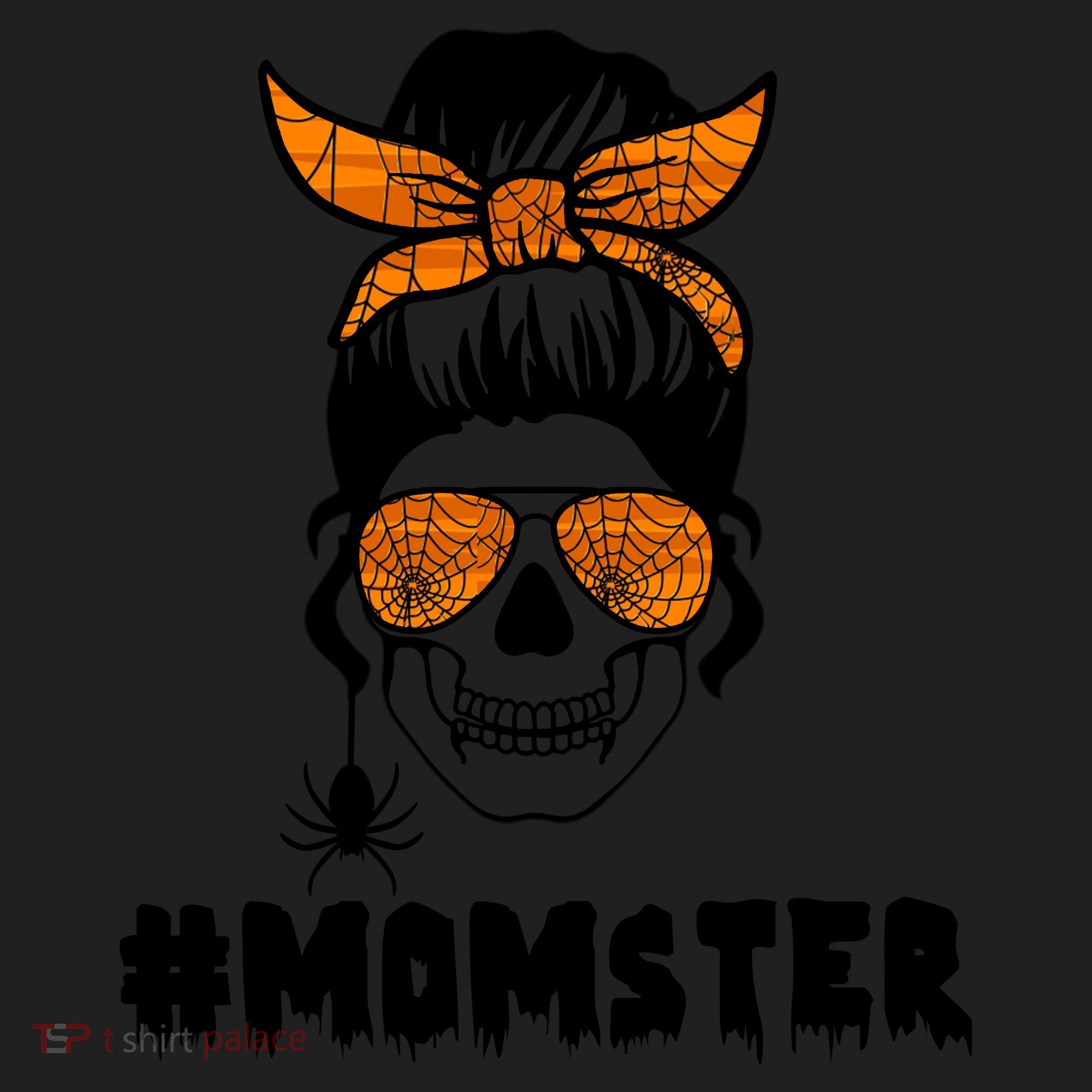 Momster Messy Bun Cute Halloween Women's Sweatshirt
