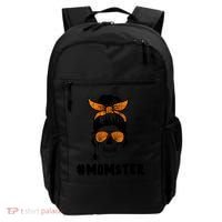 Momster Messy Bun Cute Halloween Backpack thumb 0