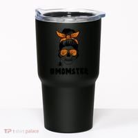 Momster Messy Bun Cute Halloween Tumbler thumb 0