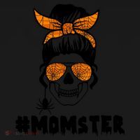 Momster Messy Bun Cute Halloween Women's Tank Top thumb 5