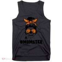Momster Messy Bun Cute Halloween Tank Top thumb 0