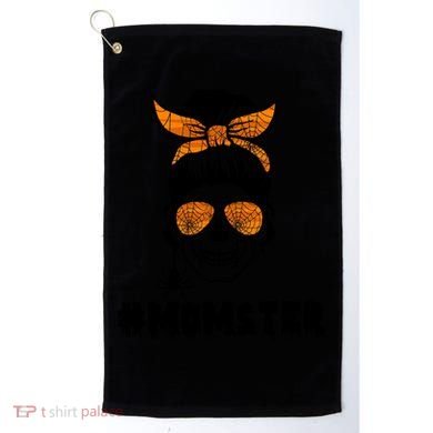 Momster Messy Bun Cute Halloween Golf Towel