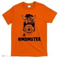 Momster Messy Bun Cute Halloween T-Shirt thumb 0