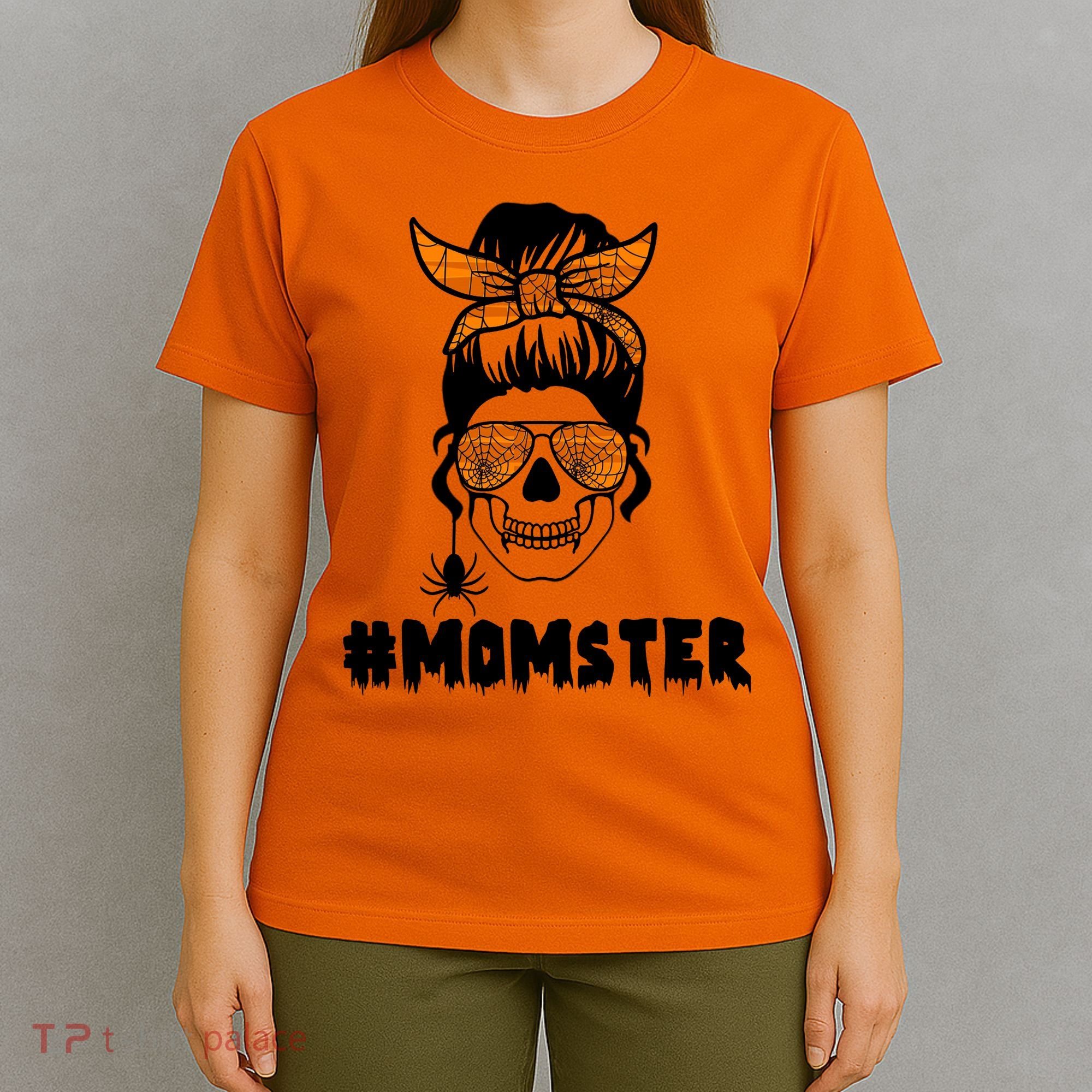 Momster Messy Bun Cute Halloween T-Shirt