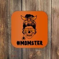 Momster Messy Bun Cute Halloween Coaster thumb 0