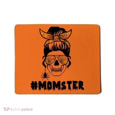 Momster Messy Bun Cute Halloween Mousepad