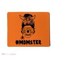 Momster Messy Bun Cute Halloween Mousepad thumb 0