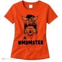 Momster Messy Bun Cute Halloween Women's T-Shirt thumb 0