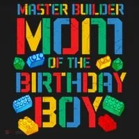 Mom Master Builder Building Bricks Blocks Family Parents Great Gift Ornament thumb 1