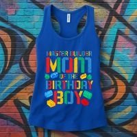 Mom Master Builder Building Bricks Blocks Family Parents Great Gift Women's Tank Top thumb 3
