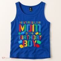 Mom Master Builder Building Bricks Blocks Family Parents Great Gift Tank Top thumb 2