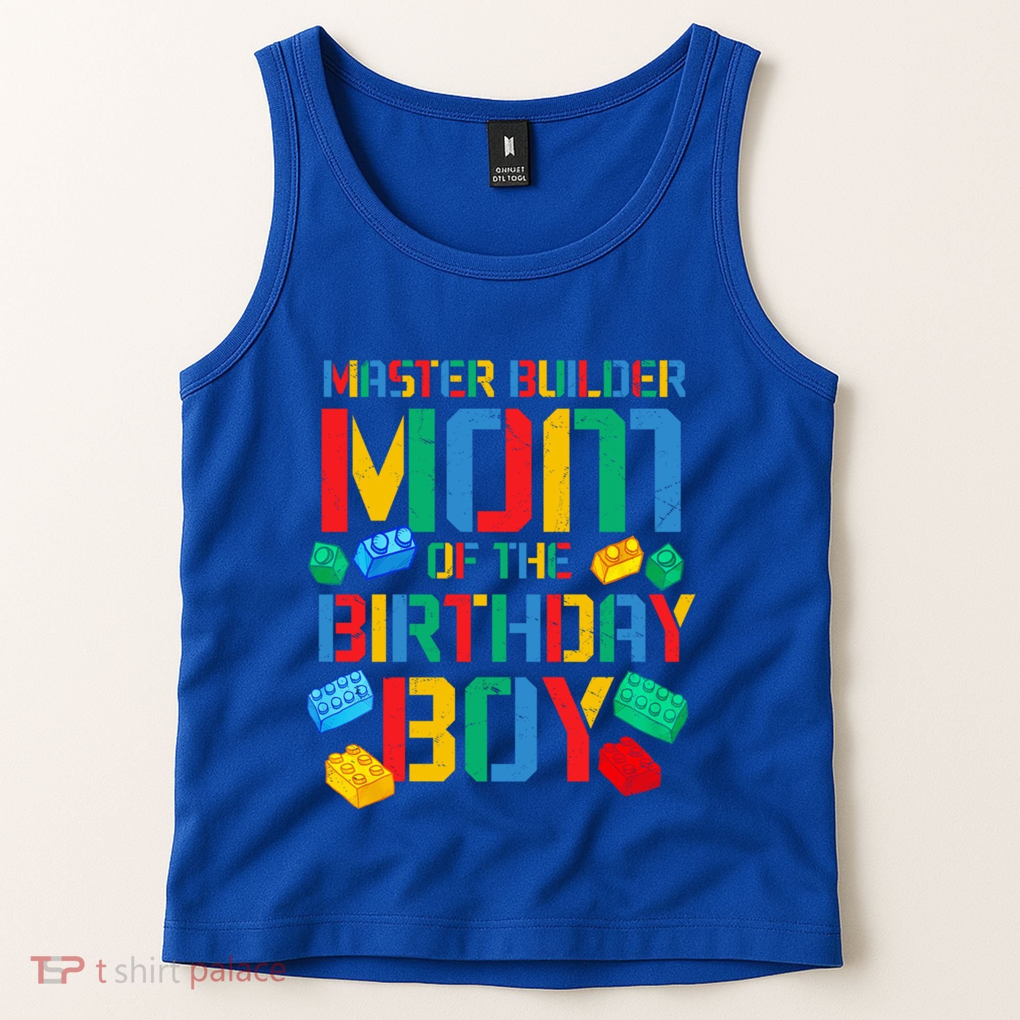 Mom Master Builder Building Bricks Blocks Family Parents Great Gift Tank Top