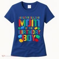 Mom Master Builder Building Bricks Blocks Family Parents Great Gift Women's T-Shirt thumb 0