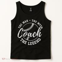 Man Myth Baseball Coach Legend Funny Baseball Coach Tank Top thumb 2